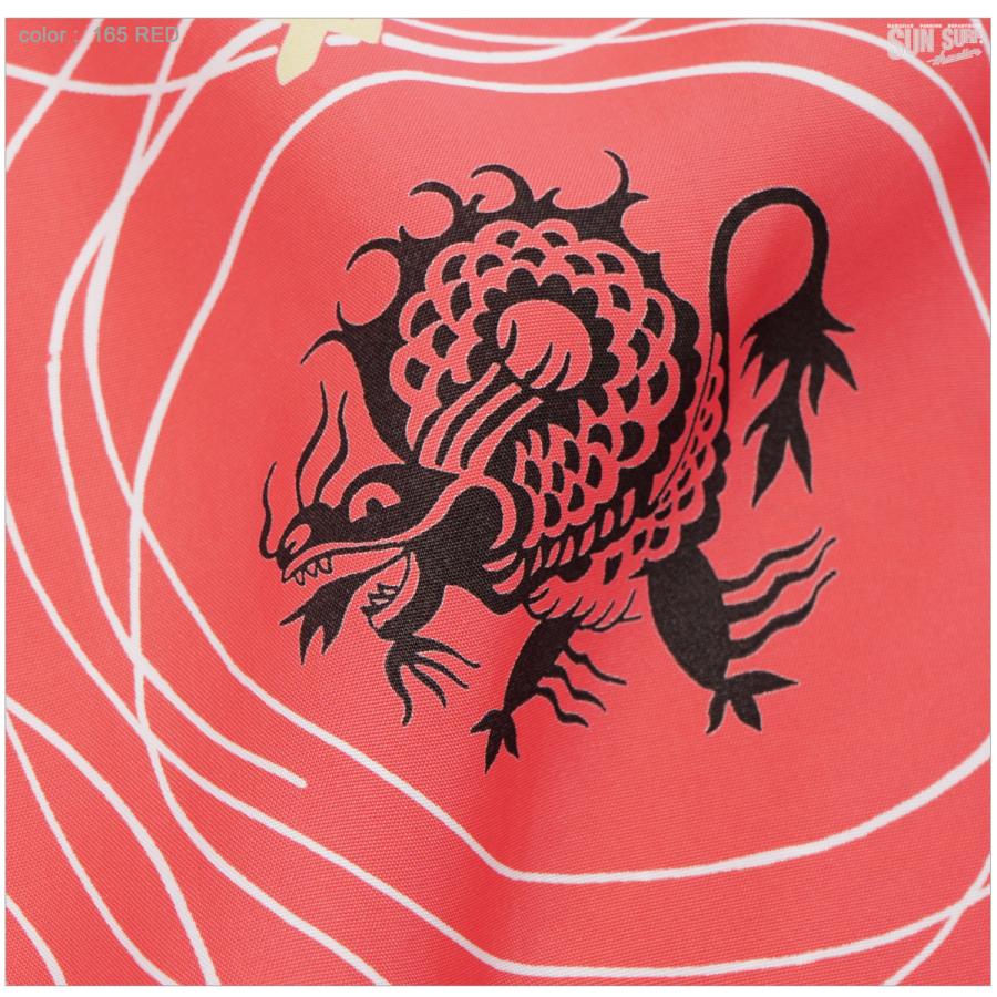 SUN SURF サンサーフ SS39617 半袖アロハシャツ DRAGON GRID