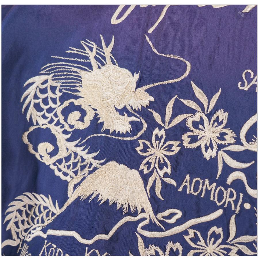 テーラー東洋 エイジングモデル スカジャン 鷲×虎顔/Lサイズ TAILOR TOYO テーラー東洋 スカジャン EAGLE×BLUE TIGER 鷲 青虎