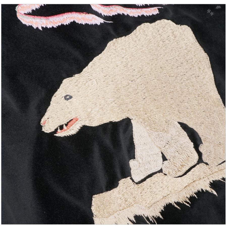 TAILOR TOYO テーラー東洋 TT15792 別珍 スカジャン POLAR BEAR × ALASKA MAPの画像