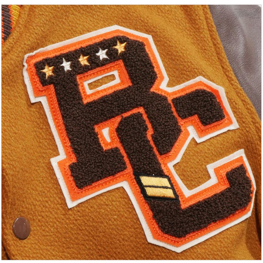 Whitesville ホワイツビル WV14460 30oz ウールメルトン アワードジャケット BROOKLYN CHIEFS (GOLD) スタジャンの画像