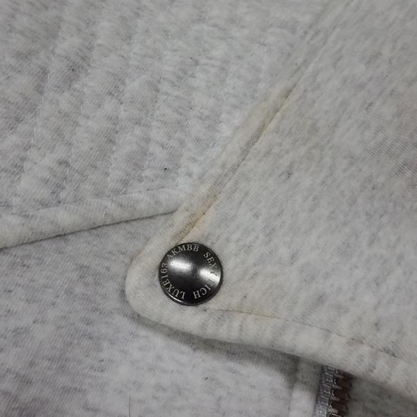 LUXE163×AKM スウェット ライダースジャケット グレー メンズ 【中古】 | AKM | 03