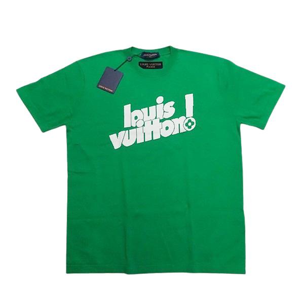 LOUIS VUITTON ルイヴィトン サマーニット Tシャツ サイズXL グリーン メンズ ファッション【新品】