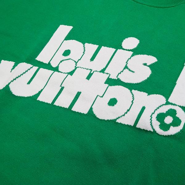 [大特価] LOUIS VUITTON ルイヴィトン サマーニット Tシャツ サイズXL グリーン メンズ ファッション【新品】 【YW1875896900】(66000円)