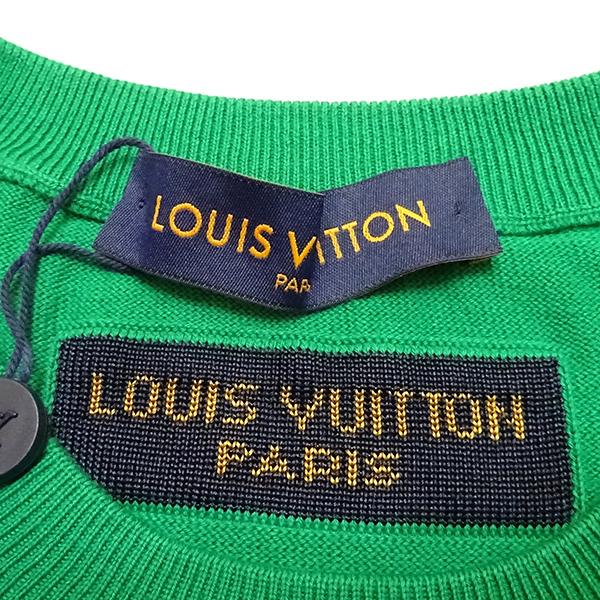 [大特価] LOUIS VUITTON ルイヴィトン サマーニット Tシャツ サイズXL グリーン メンズ ファッション【新品】 【YW1875896900】(66000円)