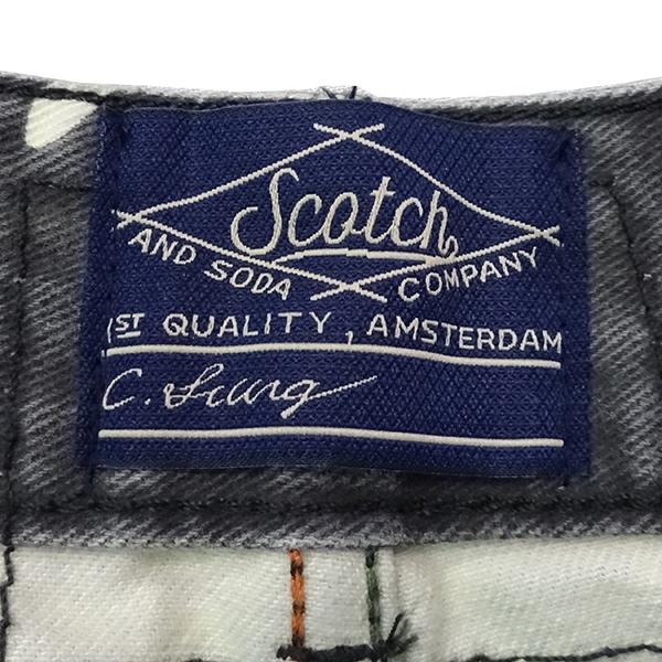 SCOTCH & SODA スコッチアンドソーダ ダメージ加工 ハーフパンツ W32 ブラック 【美品中古】 |  | 03