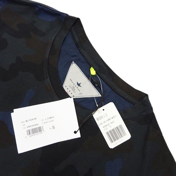 Macchia J. マッキアジェー 迷彩柄 Tシャツ サイズS ネイビー タグ付き メンズ ファッション 【未使用品】 |  | 02