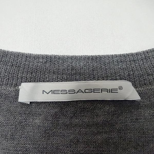 MESSAGERIE メッサジェリエ エルボーパッチ ニット セーター サイズXL Vネック イタリア製 メンズ ファッション 【中古】 |  | 04