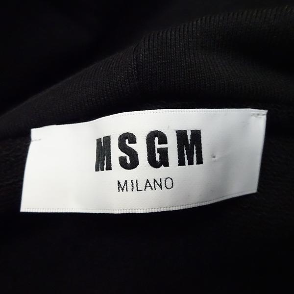 MSGM エムエスジーエム フーデッドパーカー サイズM ブラック イタリア製 メンズ ファッション 【中古】 |  | 03