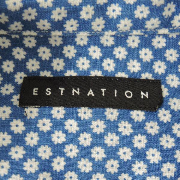 ESTNATION エストネーション 長袖シャツ 花柄 サイズS リネン100％ メンズ メンズファッション【中古】 |  | 03