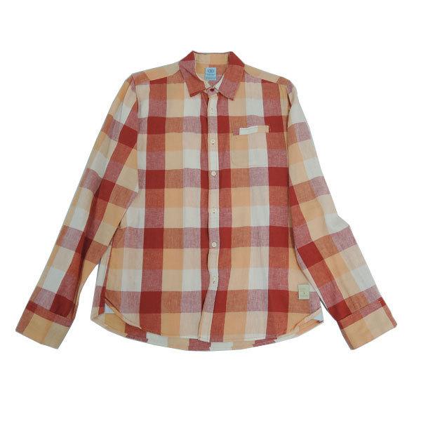 Scotch & soda スコッチ&ソーダ ネルシャツ オレンジ系 長袖シャツ サイズM チェック柄 メンズ メンズファッション【中古】 | 