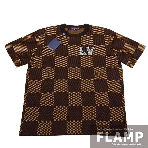 正規品 【美品】ルイヴィトン ダミエ　Tシャツ LOUIS VUITTON（ルイ・ヴィトン） ショート スリーブコットン ダミエ