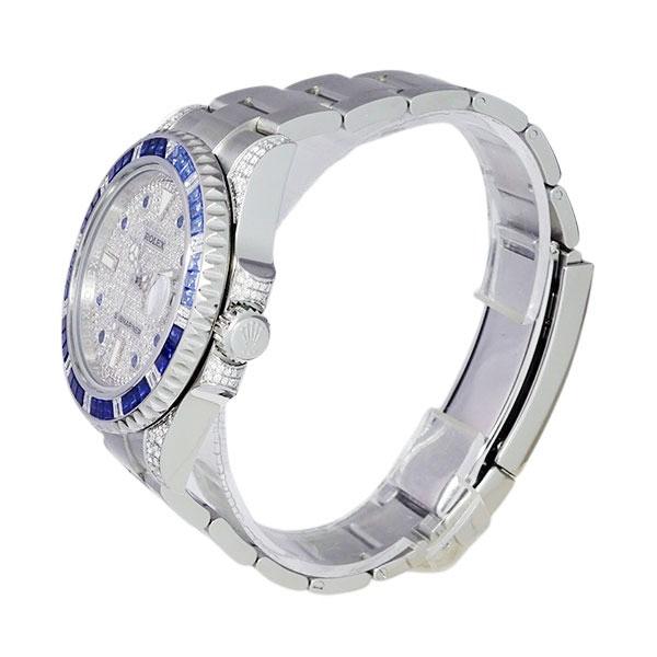 ROLEX ロレックス サブマリーナデイト 116610LN アフターサファイア＆ダイヤモンドセッティング 116659SABR仕様 カスタム【中古】 | サブマリーナー | 01