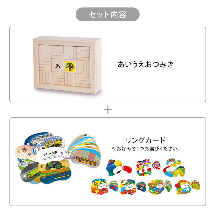 NEW 選べる2点セット あいうえおつみき＋リングカード 戸田デザイン