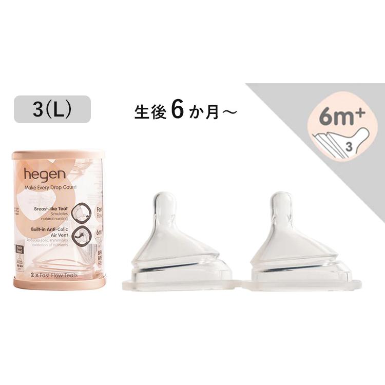 Hegen ニップル 2個 セット 乳首 ちくび SS S M L LY へーゲン ベビーボトル 2個入 出産祝い プレゼント ベビーギフト ギフト｜flaner-baby｜09