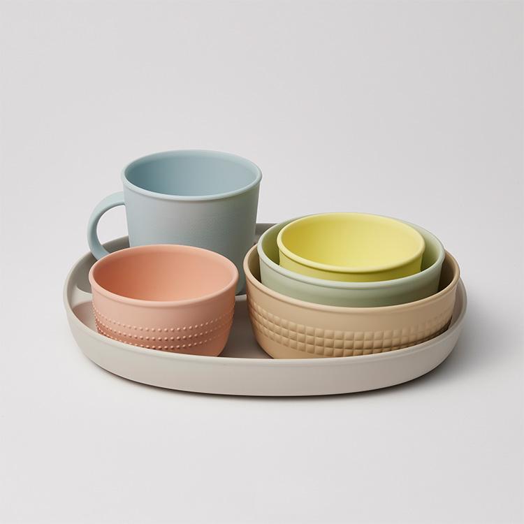 taneの食器セット 知育食器 絵本 BPA／BPSフリー 電子レンジ・食洗機可