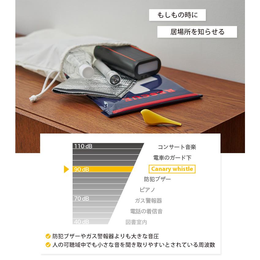 選べる3個セット +d カナリアホイッスル Canary Whistle 日本製 防災用