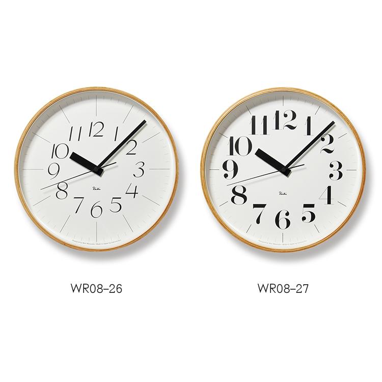 Lemnos リキクロック RC WR08 （RIKI CLOCK RC） 壁掛け電波時計