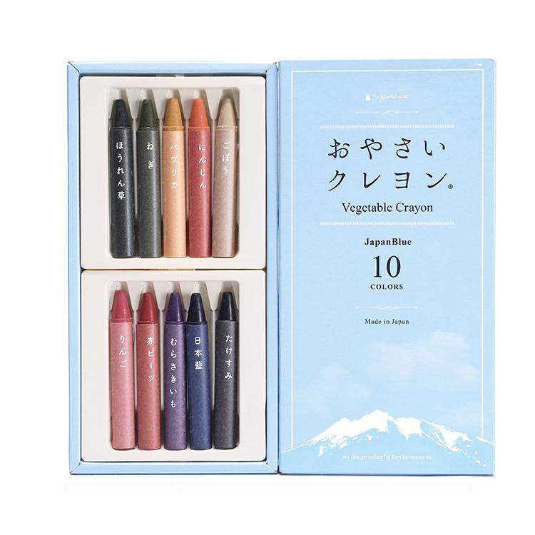 おやさいクレヨン JapanBlue （10色） ST-VEGI006 お野菜 くれよん