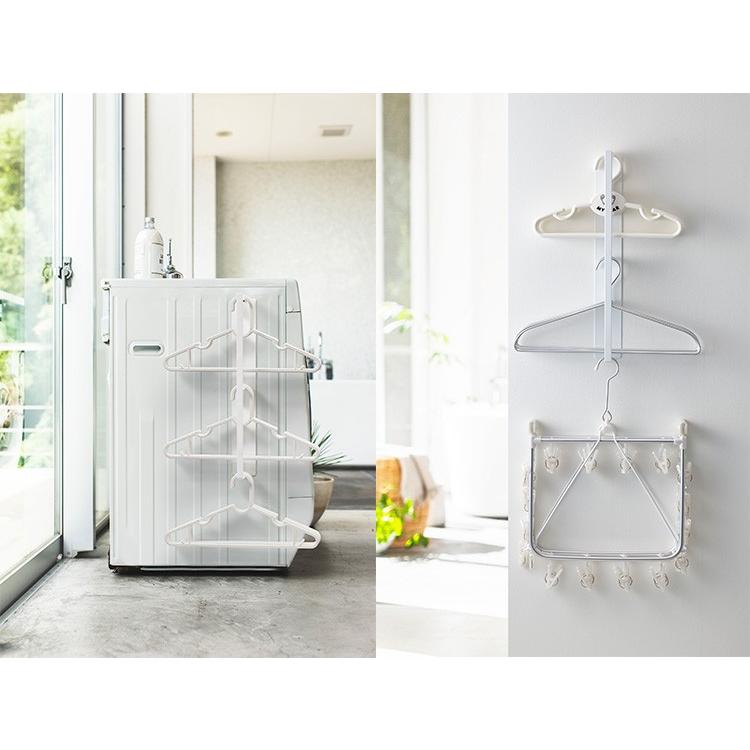 マグネット 洗濯ハンガー 収納ラック タワー LAUNDRY HANGER STORAGE RACK tower/山崎実業