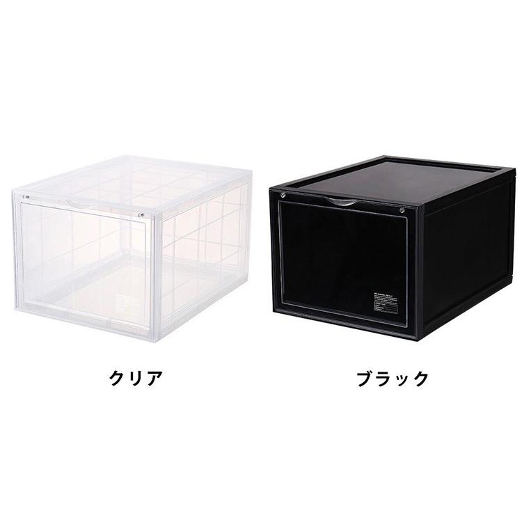 同色6個セット bcl スタッキングディスプレイボックス 組み立て式 収納ボックスの画像