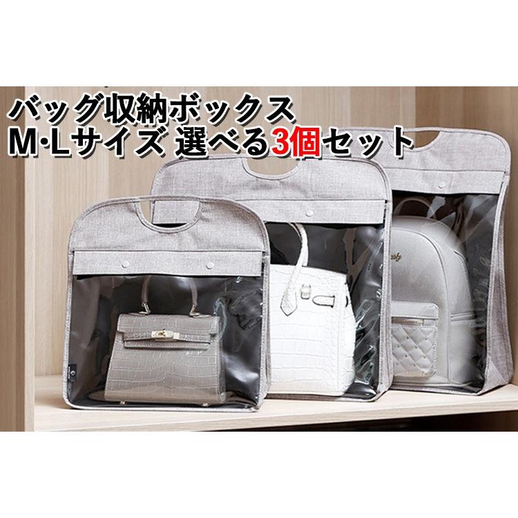選べる3個セット バッグケア収納バッグ M Lサイズ バッグ収納 バッグインバッグ カバン整理 Smym 1 F Flaner 通販 Yahoo ショッピング