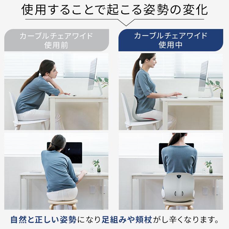 カーブルチェア ワイド｜姿勢矯正 椅子 骨盤サポートチェア 骨盤 座椅