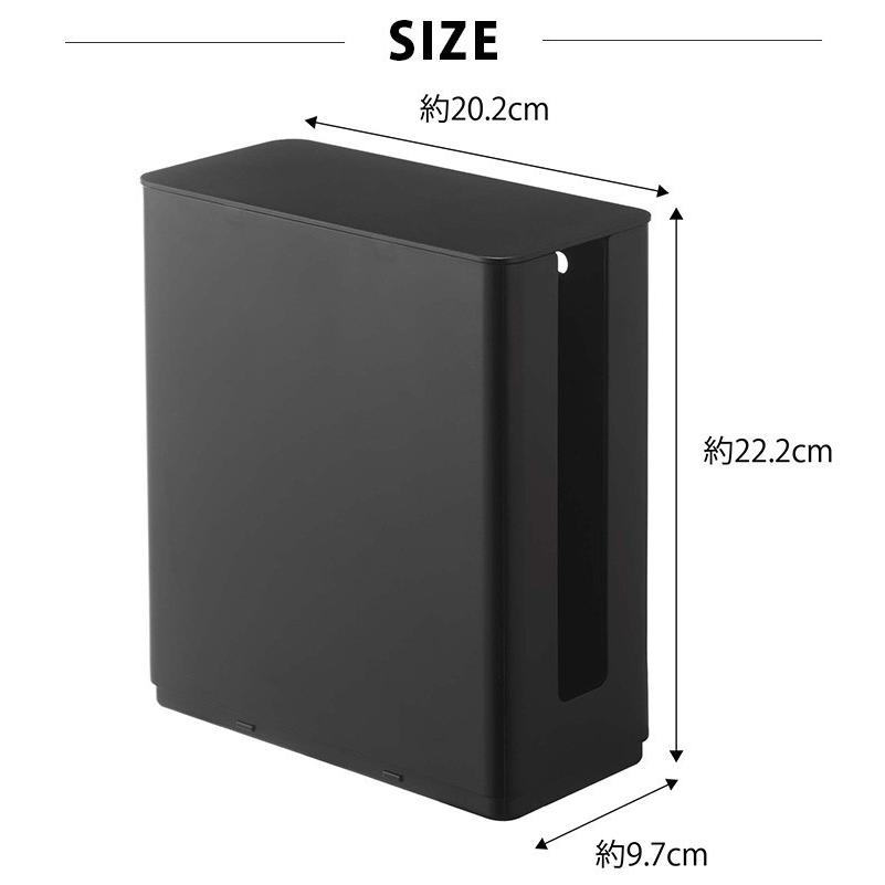 Buffalo nasne 2TB ブラック LAN 分岐 山崎実業ケースセット 山崎実業｜tower ブレッドケース引き出し型2段【お取り寄せ