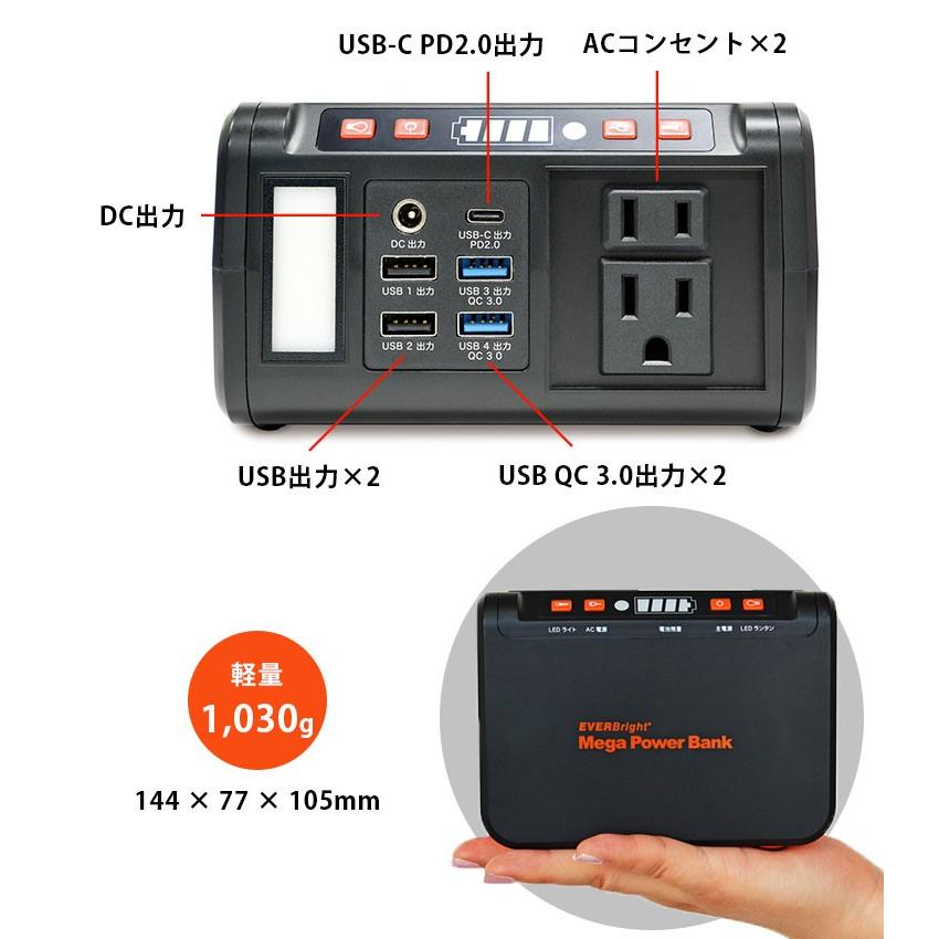 EVERBright メガパワーステーション 21Wソーラーパネル セット メガ