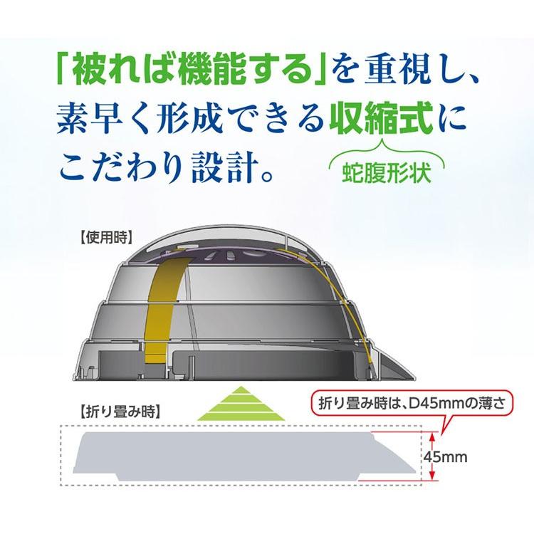 オサメット 折りたたみ式防災ヘルメット 大人用 osamet flaner - 通販 - Yahoo ショッピング