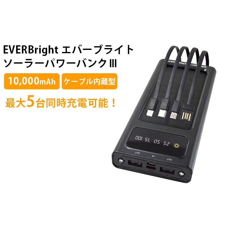 エバーブライト メガステーション ソーラーパワーバンクIII 大容量 ポータブル EVERBright エバーブライト ソーラーパワーバンクIII IIIz 防災 大容量