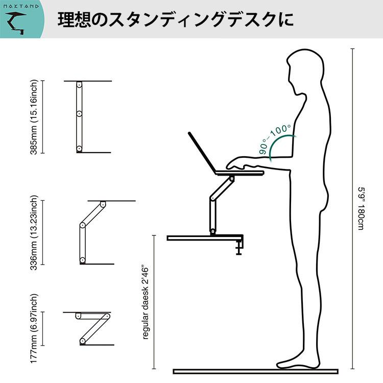 MAXTAND マックスタンド スタンド単品 【電動】 抜群の安定性を誇るモニター＋PCスタンディングアーム