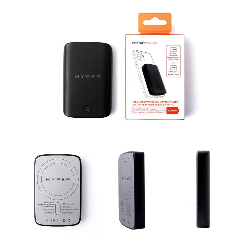 PSE認証済 HyperJuice マグネットワイヤレスモバイルバッテリー