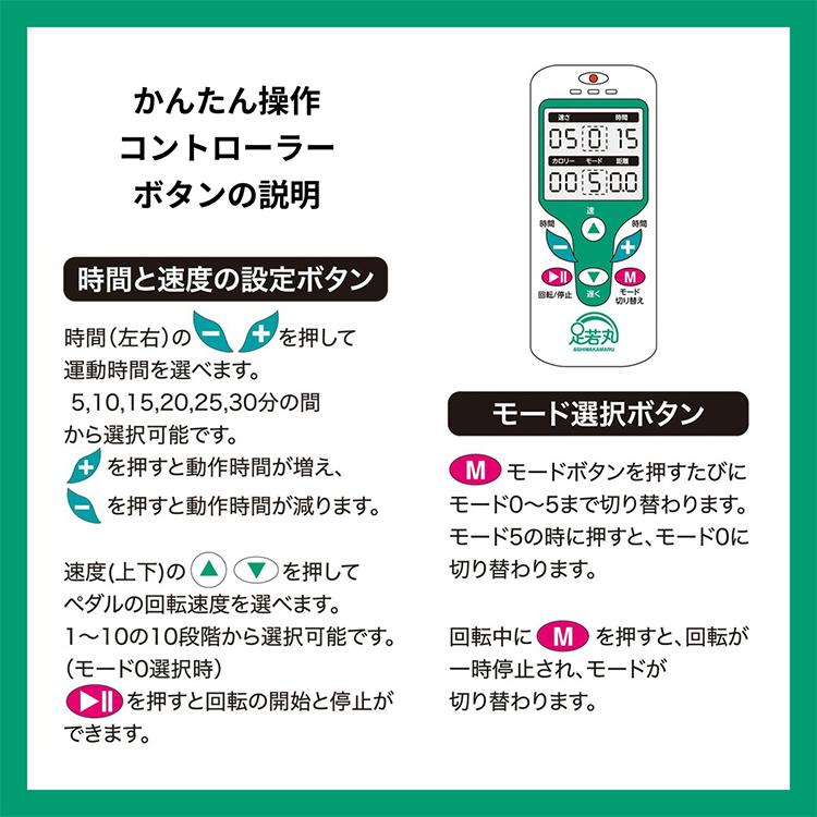 電動サイクルマシン 足若丸 あしわかまる｜運動 ペダル運動 アシスト
