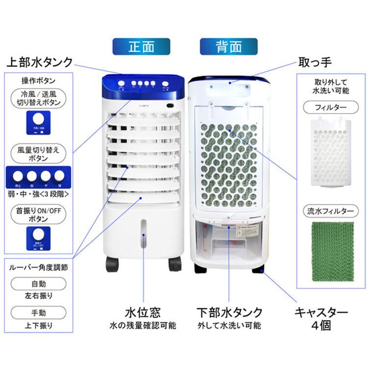 SOUYI 冷風扇 SYー076N 上部水タンクあり 保冷剤2個付 冷風機 /海外