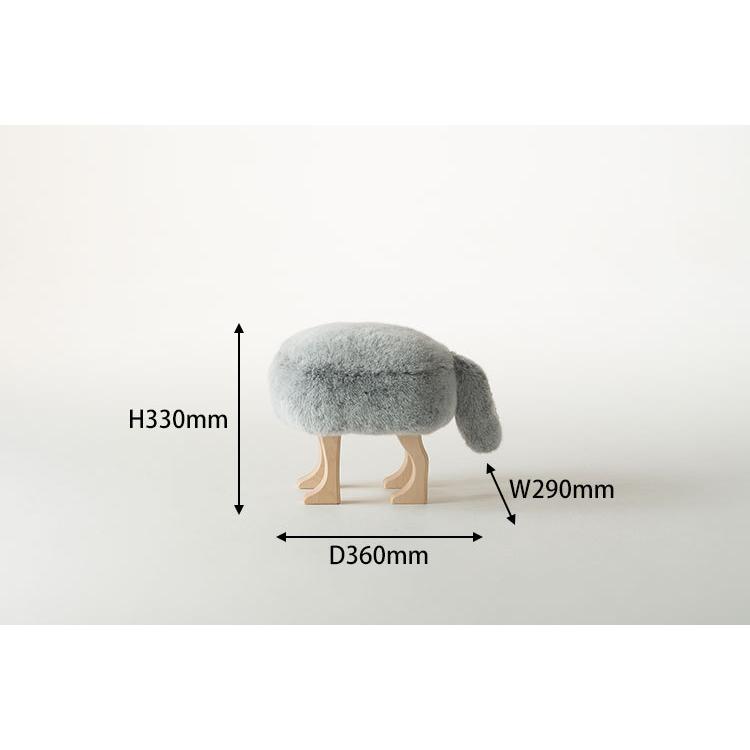 匠工芸 アニマルスツール S フォックスグレー ANIMAL STOOL