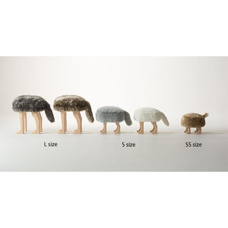 予約/匠工芸 アニマルスツール S フォックスホワイト ANIMAL STOOL