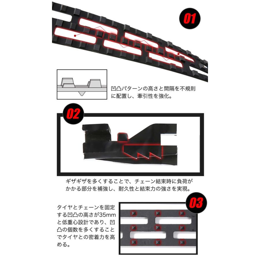 スノーチェーン SILENT SPIKE 非金属 ウレタン製 フリーサイズ S スノーチェーン SILENT SPIKE 非金属 ウレタン製 フリーサイズ S