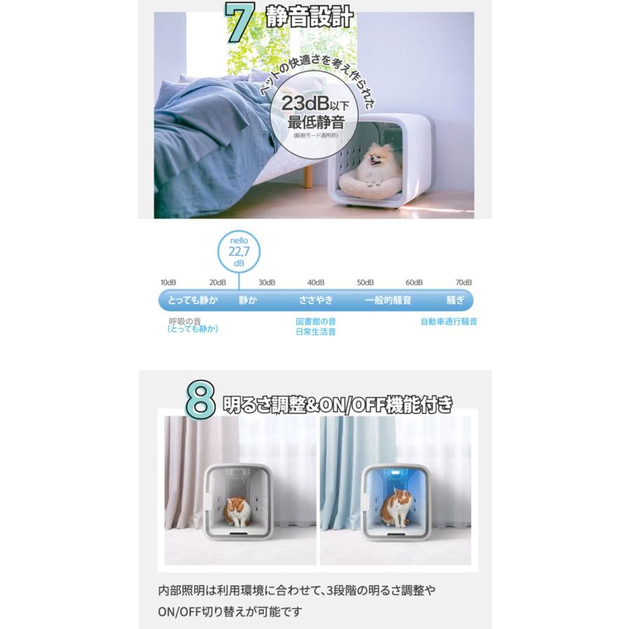 正規販売店 nello ペットドライルーム ドライヤー エアシャワー ハウス