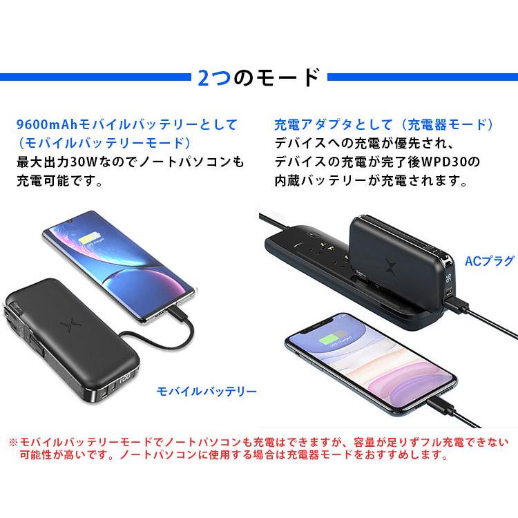 1000円offクーポン対象 超急速モバイルバッテリー Wpd30 9600mah Acプラグ 内蔵ケーブル ワイヤレス充電 Cager Afu 海外 F Flaner 通販 Yahoo ショッピング