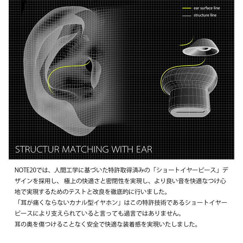 ワイヤレスイヤホン　世界最軽量クラスTWSクラスイヤホンNOTE20 YOBYBOJapan NOTE20 世界最軽量クラス完全ワイヤレスイヤホン