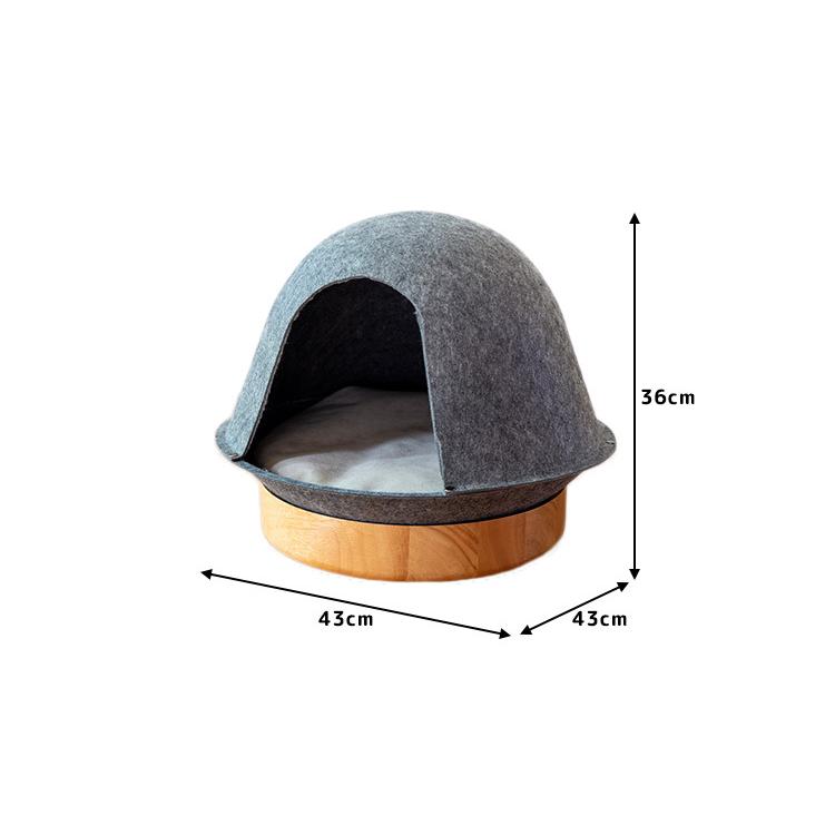 Fumi ペットの家 ペットハウス 屋根付 ペットベッド 犬 猫 取り外し