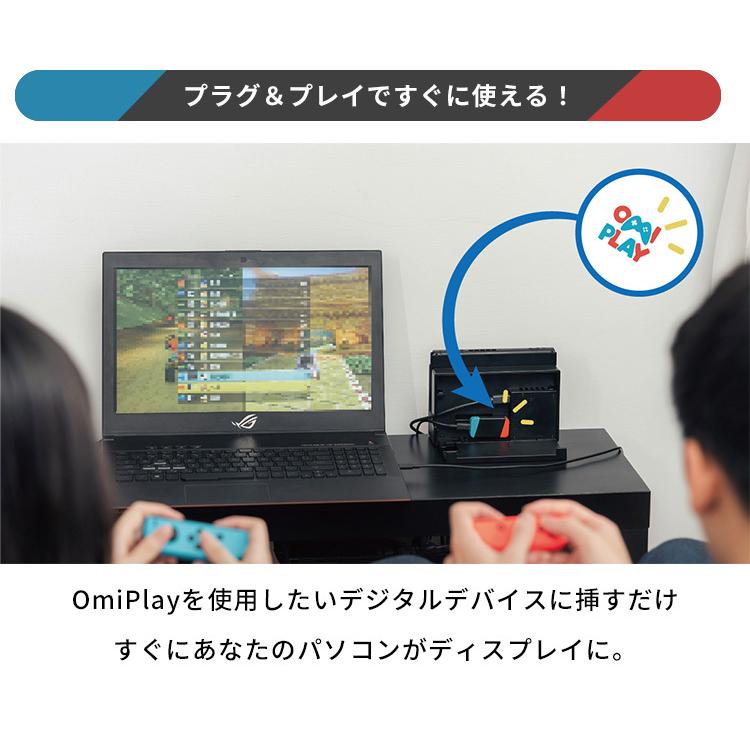 OmiPlay オミプレイ ミニマルキャプチャーボード ゲーム機の映像を