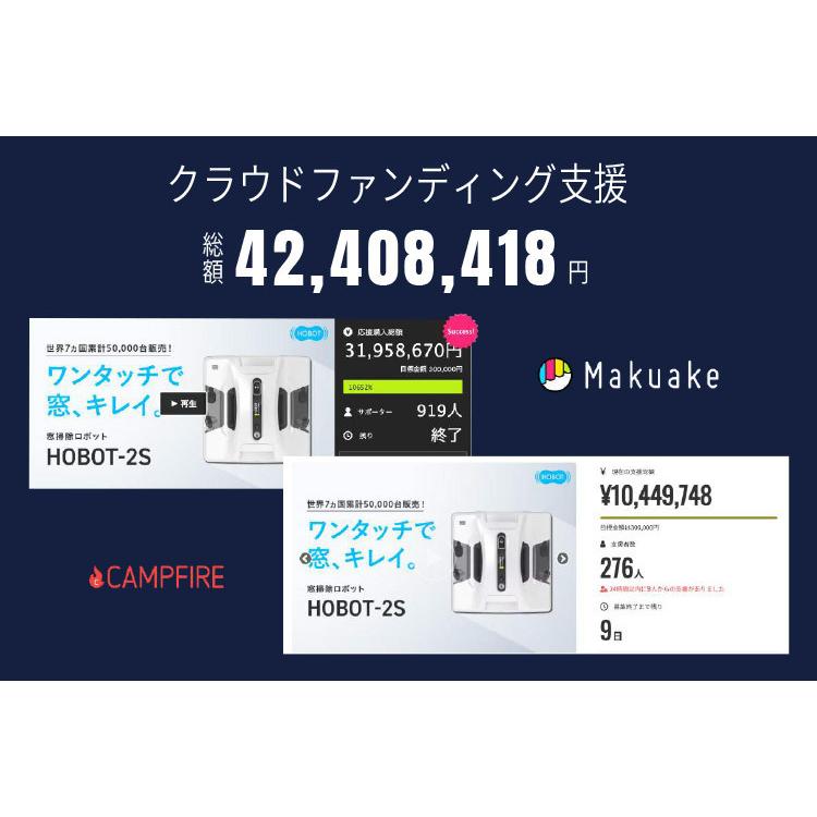 交換クロス増量セット 全自動窓掃除ロボット HOBOT-2S 標準