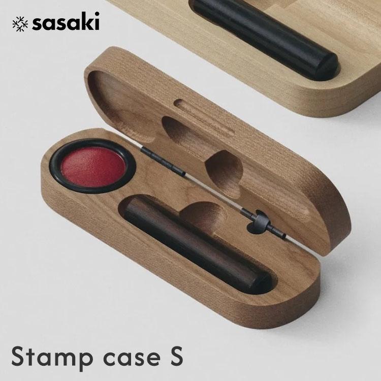 Stamp case S ポケット印鑑ケース｜SASAKI 印鑑ケース 木製 朱肉付き