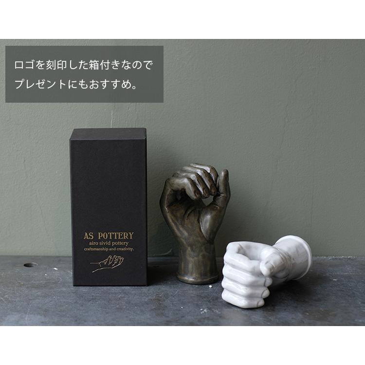 AS POTTERY WALL HAND 花器 一輪挿し 片手 オブジェ 陶器 置物