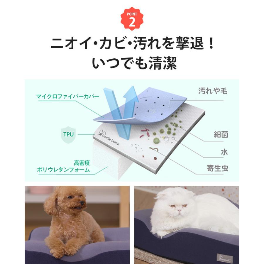 正規販売店　ジェントルリーマペットベッド　Mサイズ（体重6〜16kg／小型犬・中型犬・猫）　丸洗い　防臭　3D（EURE）／海外×／メーカー直送 Mサイズ