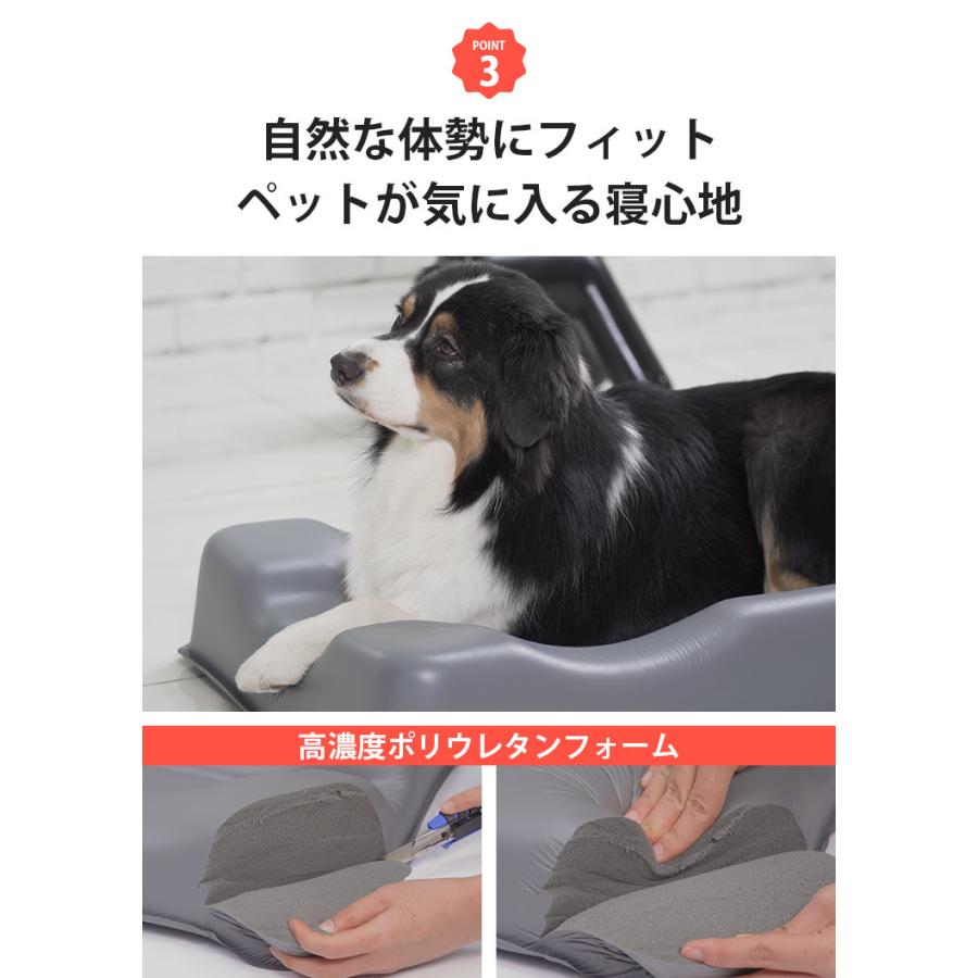 正規販売店　ジェントルリーマペットベッド　Mサイズ（体重6〜16kg／小型犬・中型犬・猫）　丸洗い　防臭　3D（EURE）／海外×／メーカー直送 Mサイズ