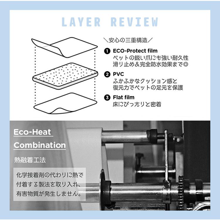 完全防水PVCペットマット 110×220cm ecf01 ドッグザリ・フラット 完全防水PVCペットマット 110×220cm 選べる2枚セット ecf01