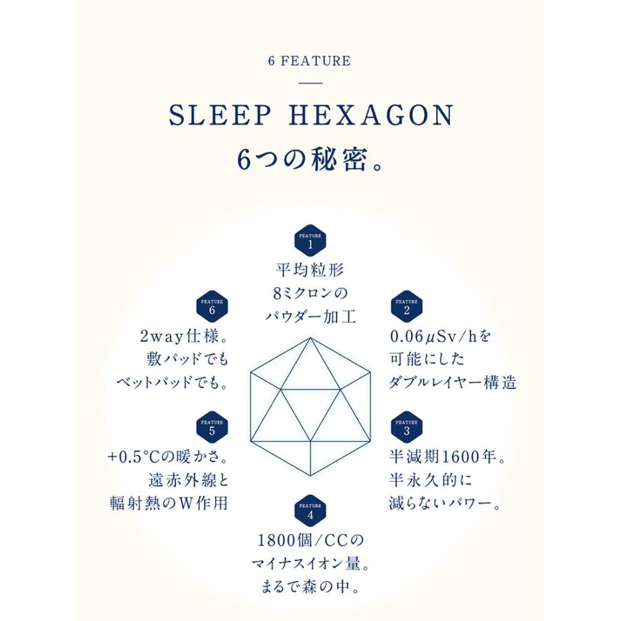 sleep hexagon スリープヘキサゴン シングル 100×200mm リカバリー敷き