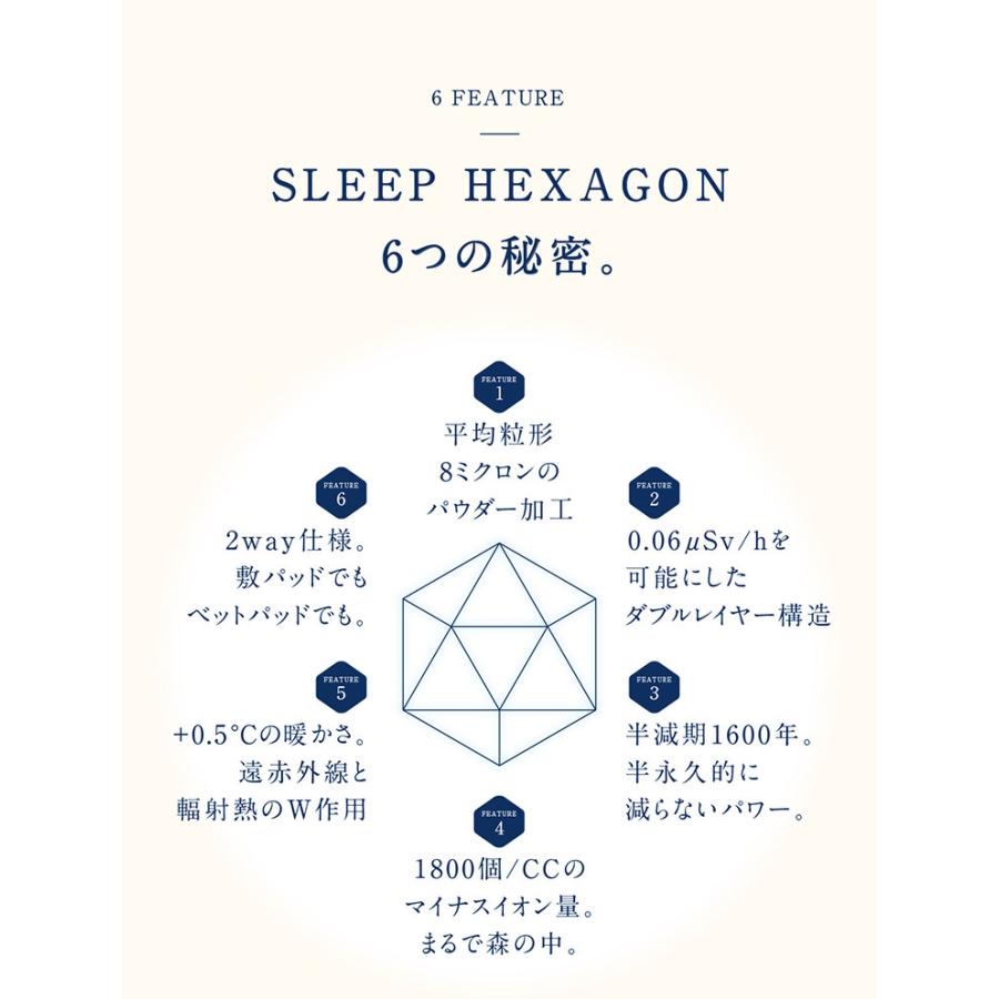 sleep hexagon スリープヘキサゴン セミダブル 120×200mm リカバリー